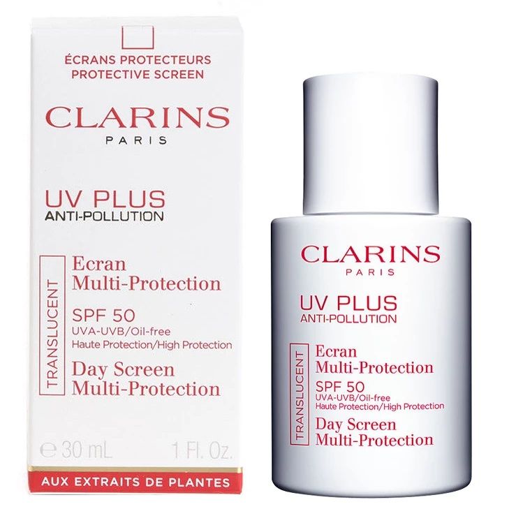 Kem chống nắng Clarins UV PLUS - Anti Pollution Day Screen Multi Protection SPF 50 (Translucent)