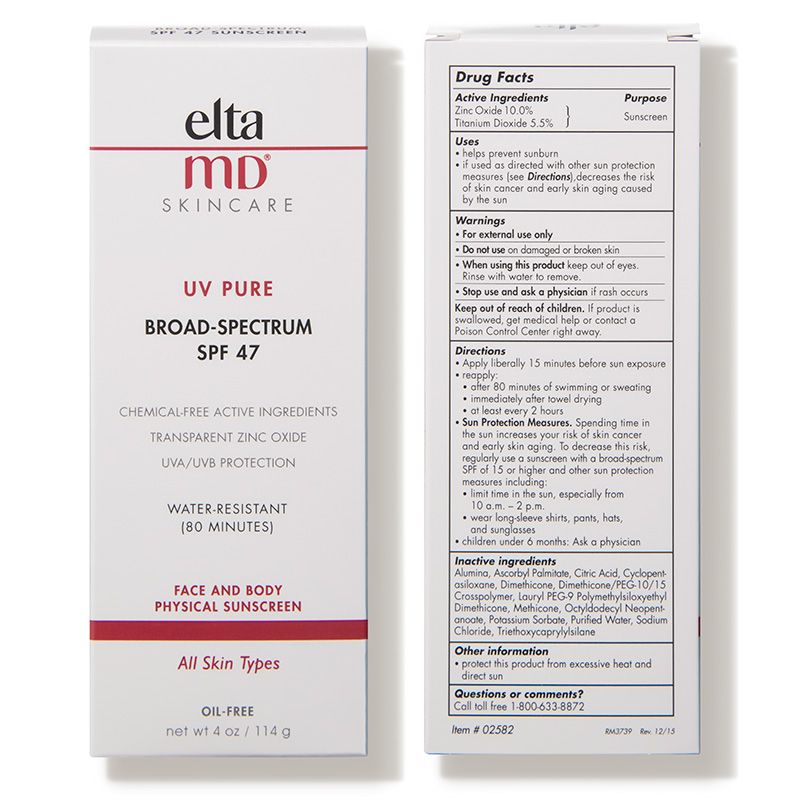 Kem chống nắng EltaMD SPF 47 vật lý cho mặt và toàn thân - EltaMD UV Pure Broad Spectrum SPF 47