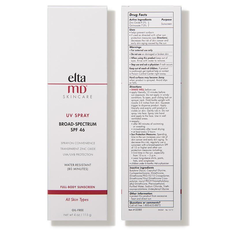 Xịt chống nắng EltaMD SPF 46 lâu trôi - EltaMD UV Spray Broad Spectrum SPF 46