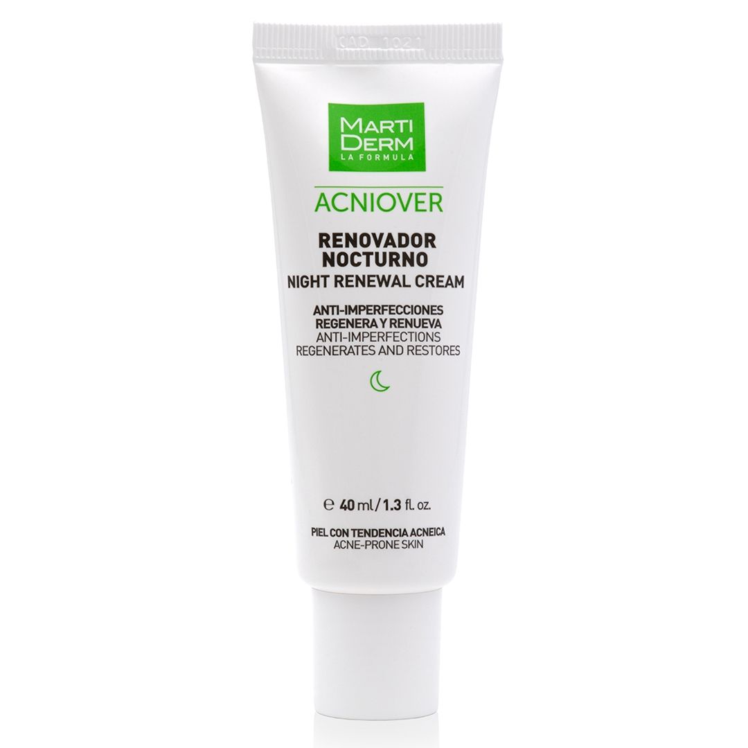 Kem Dưỡng Tái Tạo Ban Đêm Cho Da Dầu Mụn - MartiDerm Acniover Night Renewal Cream (40ml)