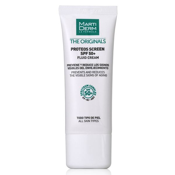  Kem Chống Nắng Phổ Rộng Toàn Diện Ngừa Lão Hóa, Nám Da - MartiDerm The Originals Proteos Screen SPF50+ Fluid Cream 