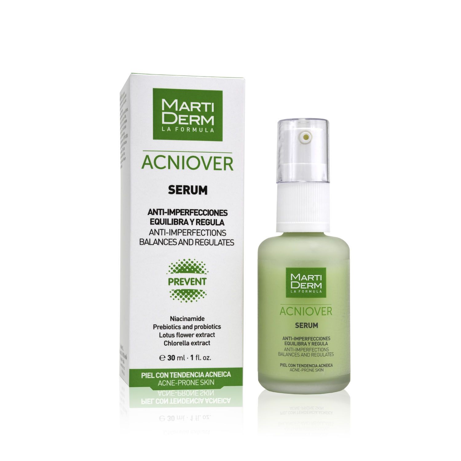 Tinh chất giảm mụn & kiểm soát nhờn - MartiDerm Acniover Serum (30ml)