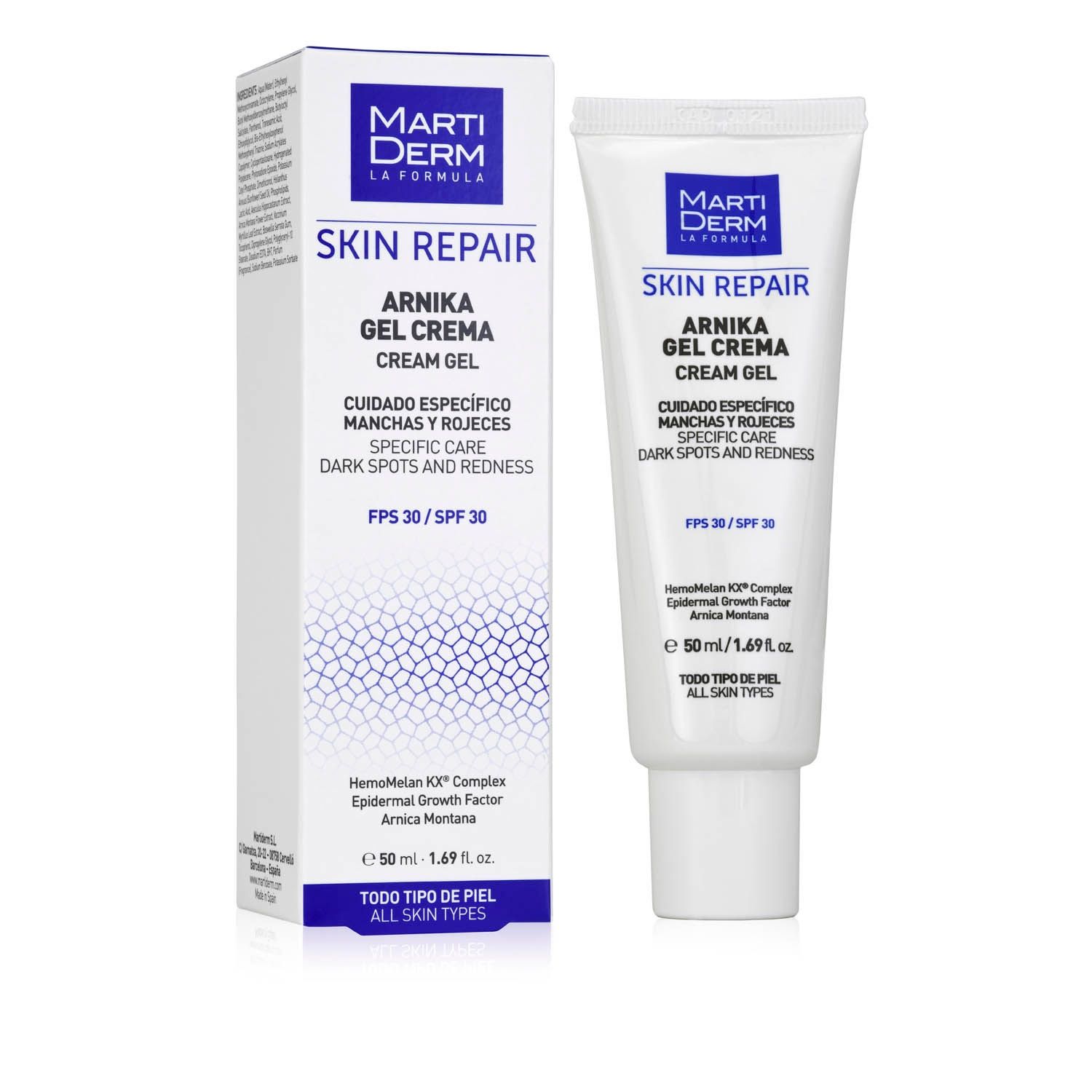 Kem Đặc Trị Dành Cho Da Thâm, Sẹo Hoặc Tăng Sắc Tố Sau Viêm - MartiDerm Skin Repair Arnika Gel Cream FPS 30