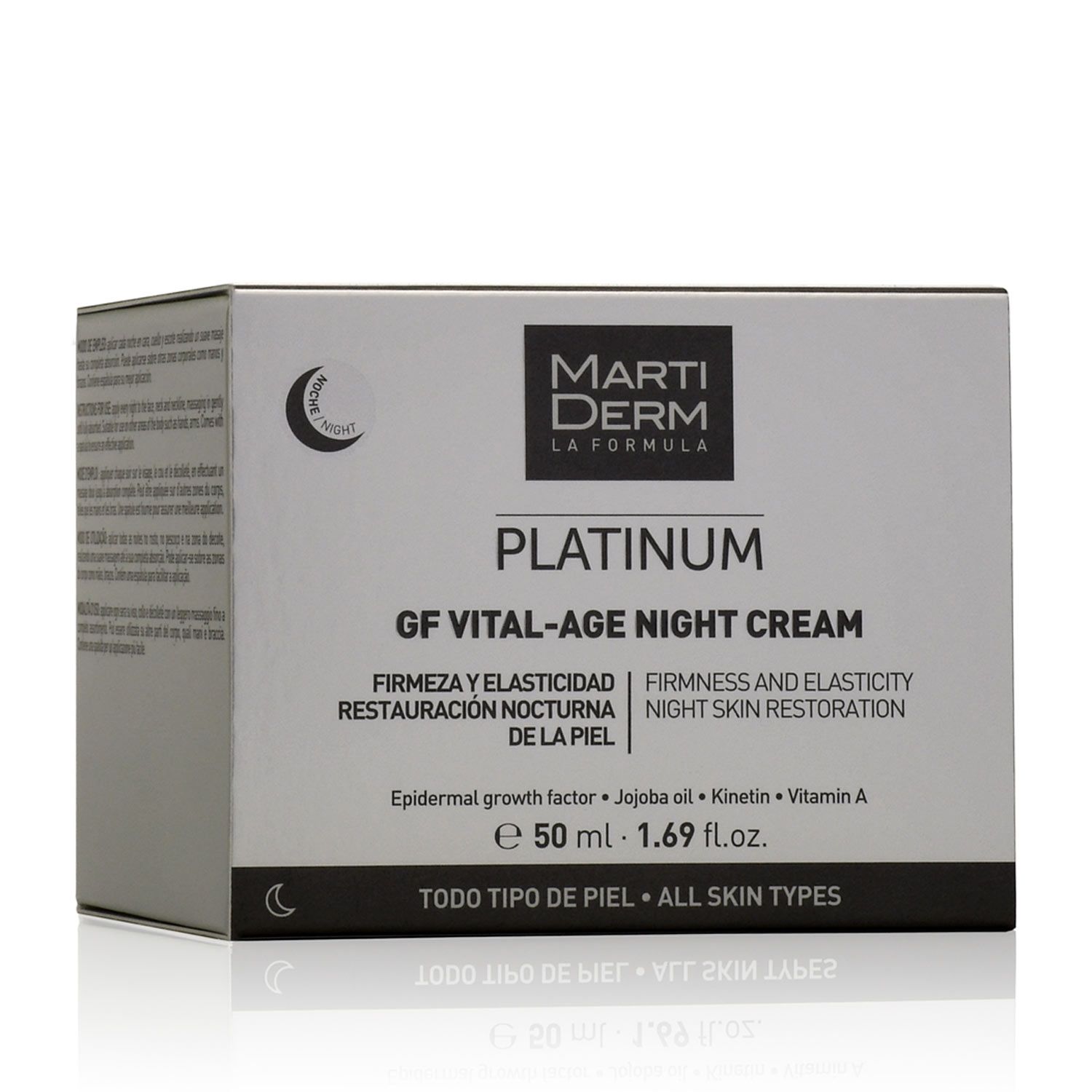 Kem Dưỡng Phức Hợp Retinyl Palmitate Phục Hồi Hỗ Trợ Trị Mụn & Trẻ Hóa - MartiDerm Platinum GF Vital Age Night Cream