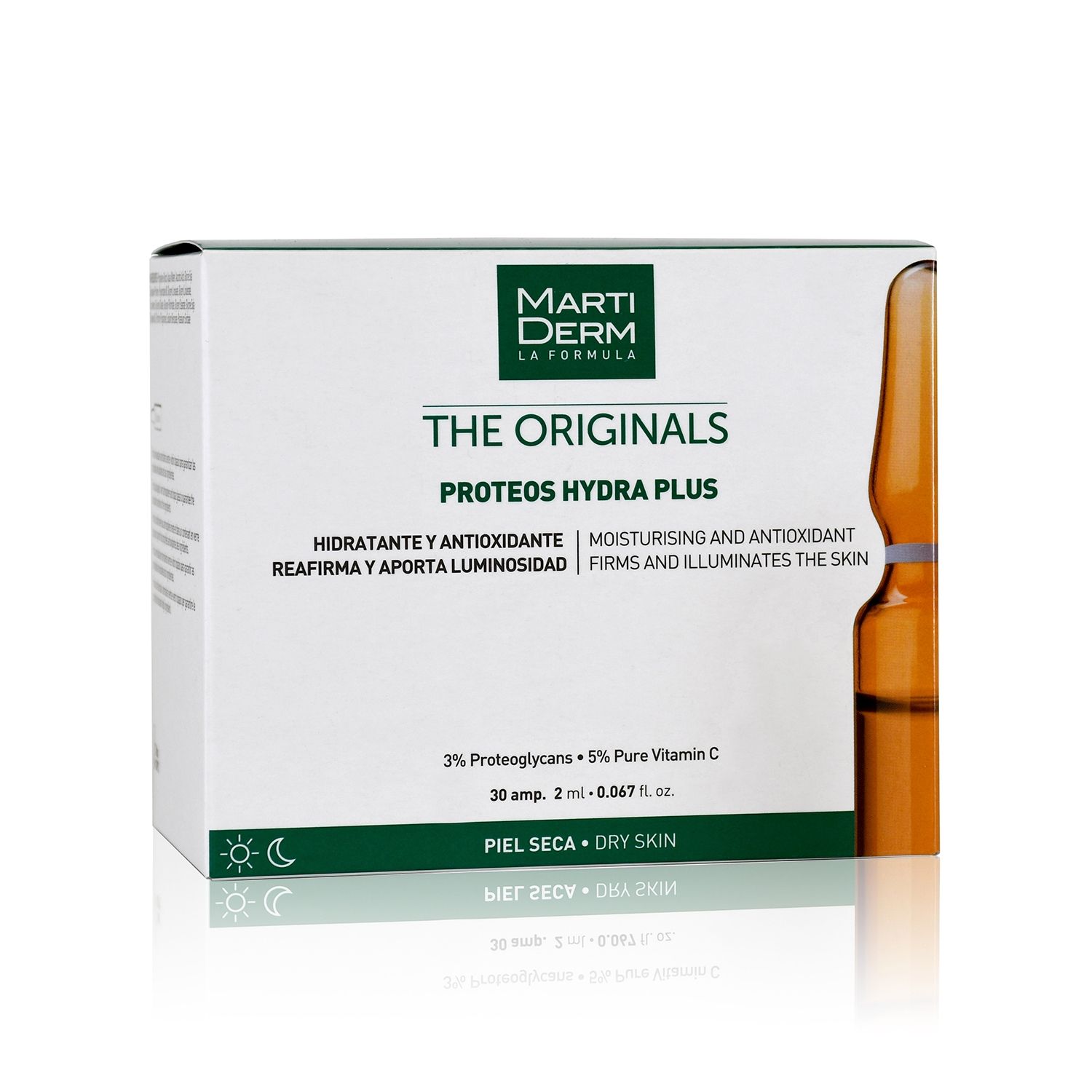  Ampoule Dưỡng Ẩm, Làm Săn Chắc & Ngừa Lão Hoá Da - MartiDerm The Originals Proteos Hydra Plus 