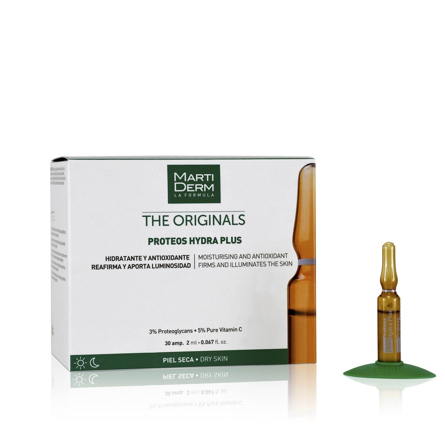 Ampoule Dưỡng Ẩm, Làm Săn Chắc & Ngừa Lão Hoá Da - MartiDerm The Originals Proteos Hydra Plus