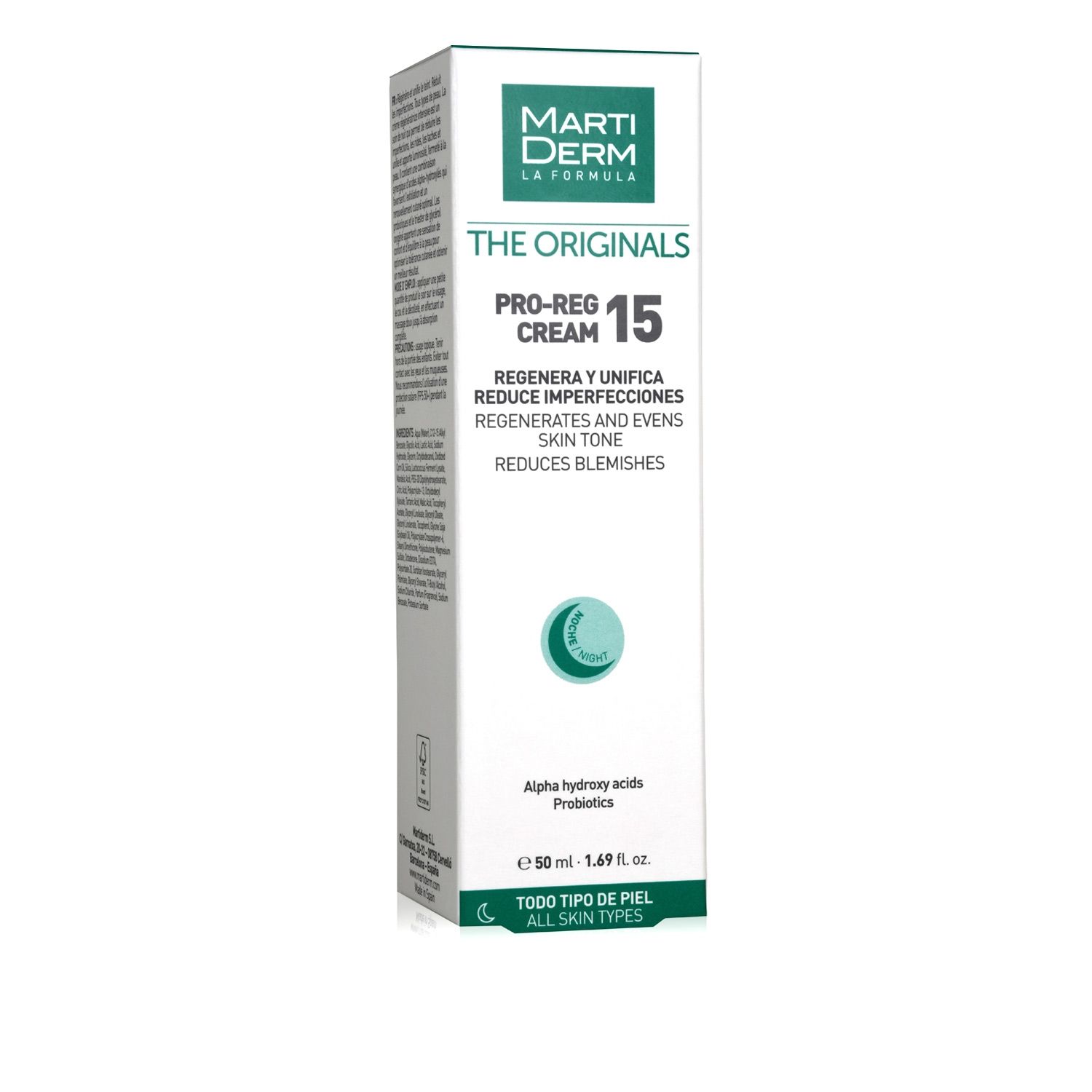 Kem dưỡng đêm tái tạo da chuyên sâu 15% AHA - MartiDerm The Originals Pro Reg 15 Cream (50ml)