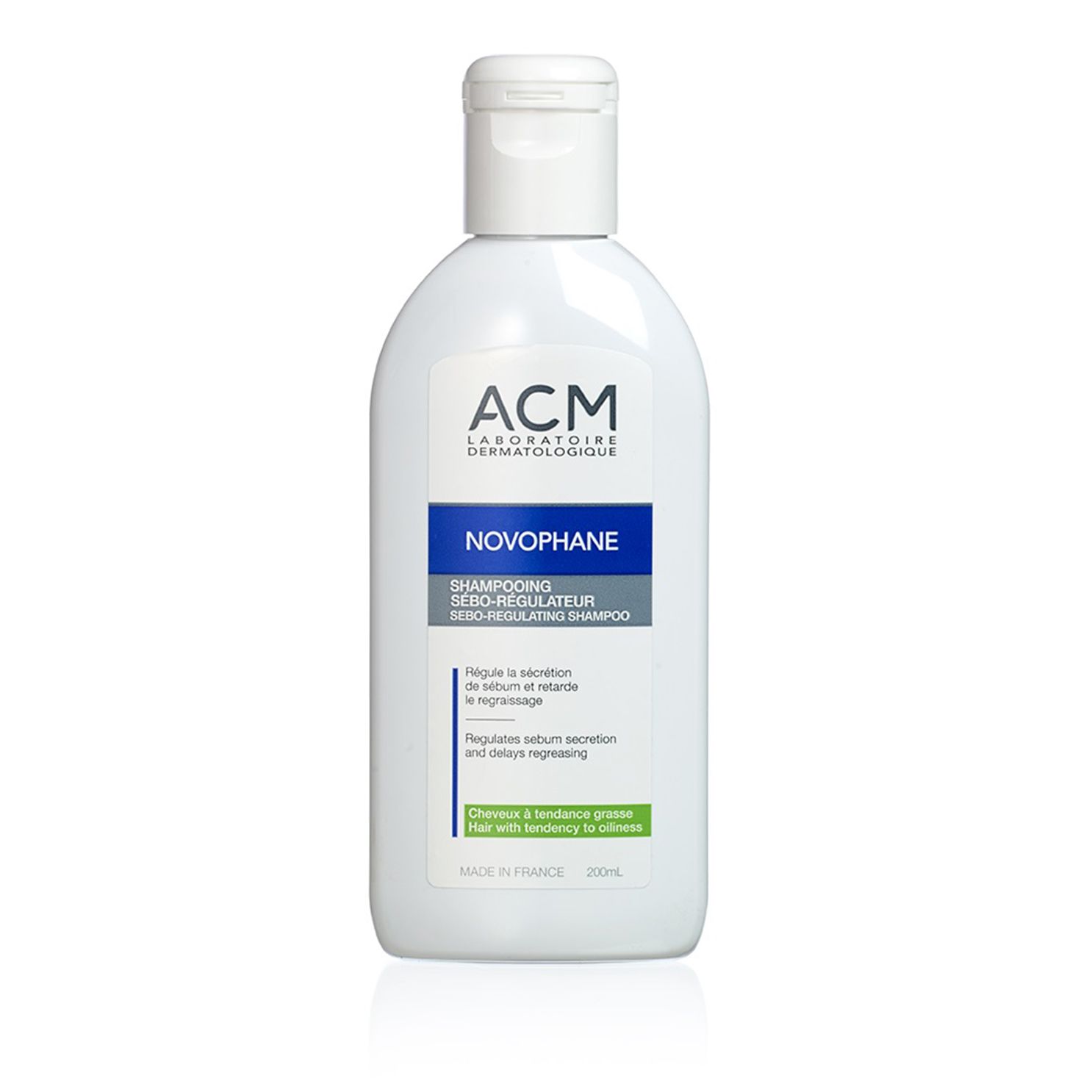 Dầu gội giảm rụng tóc cho da đầu nhờn, kích ứng - ACM NOVOPHANE Sebo Regulating Shampoo (200ml)