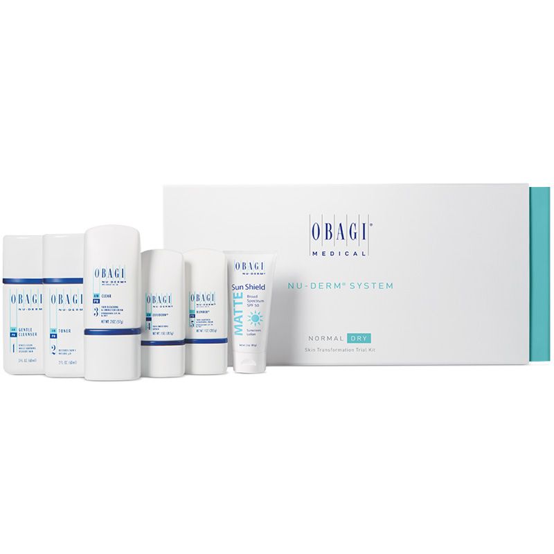 Bộ dưỡng mini trị nám cho da khô - Obagi Nu Derm Travel Kit for Normal to Dry
