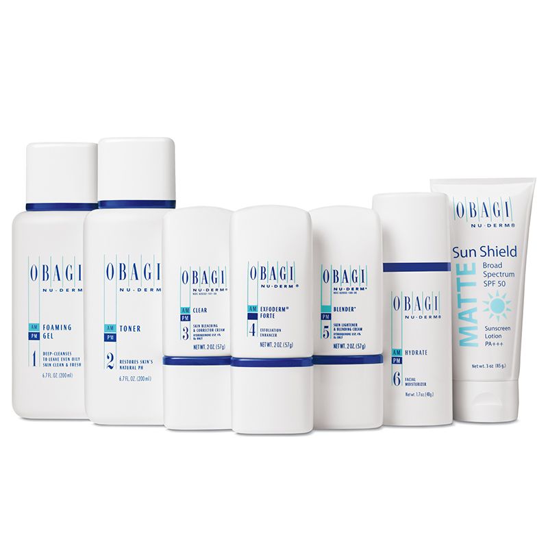 Bộ trị nám toàn diện cho da dầu - Obagi Nu Derm System for Normal to Oily Skin (RX)