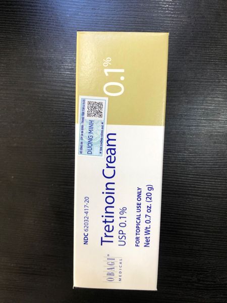  [ DATE 10/2022] Kem Trị Mụn, Nám Thâm, Chống Lão Hóa Da - Obagi Tretinoin Cream 0.1% 