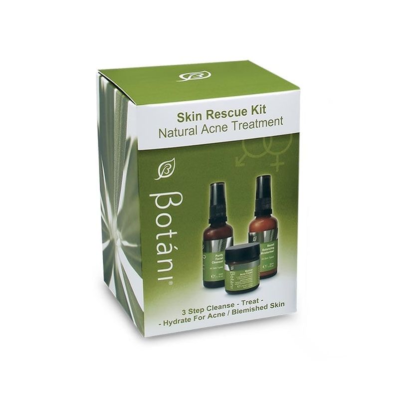 Bộ 3 Sản Phẩm Chăm Sóc Da Mụn – Botani Rescue Skin Kit (Full Size)