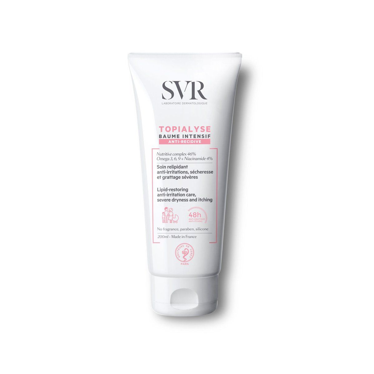 Kem làm mềm và dưỡng ẩm cho da khô, da viêm cơ địa - SVR TOPIALYSE Baume Intensif (200ml)