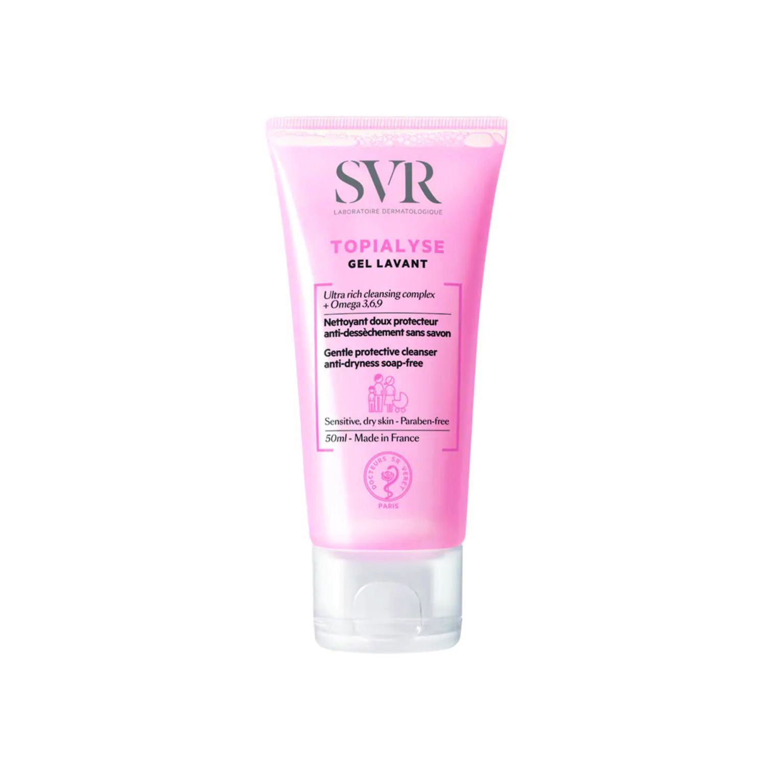 Gel tắm và rửa mặt cho da khô, nhạy cảm - SVR TOPIALYSE Gel Lavant