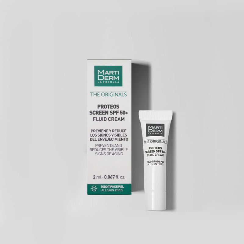 Kem Chống Nắng Phổ Rộng Toàn Diện Ngừa Lão Hóa, Nám Da - MartiDerm The Originals Proteos Screen SPF50+ Fluid Cream