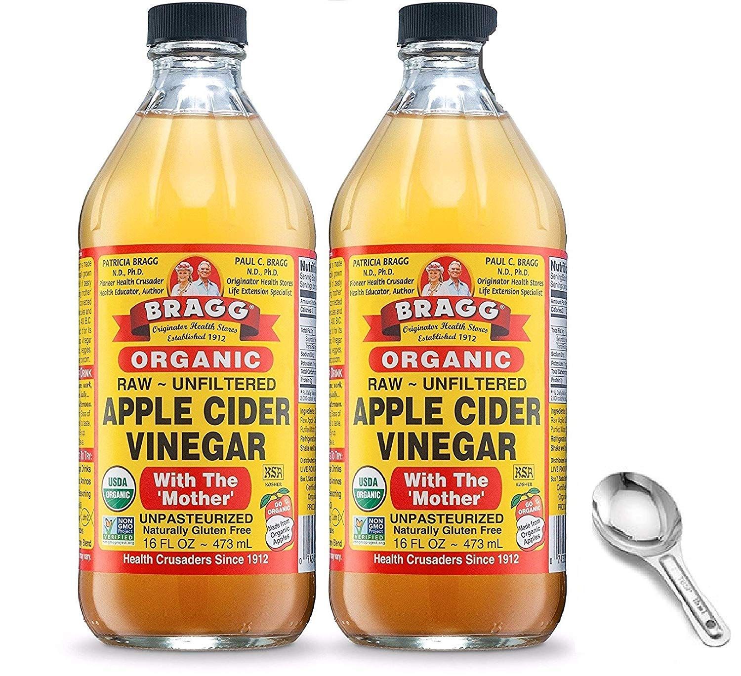  Giấm táo hữu cơ Bragg - Giấm táo giảm cân detox cơ thể - Chuyên trị trào ngược dạ dày - chai 946ml 