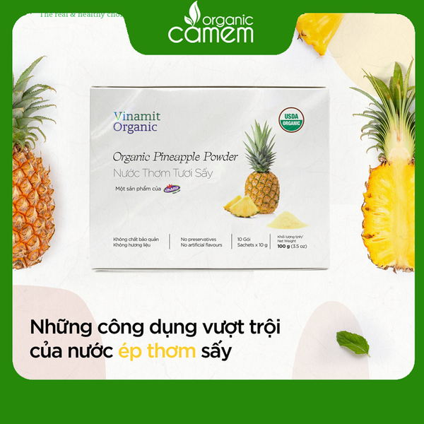  Nước Thơm Lên Men Sấy Lạnh - Nước thơm kháng viêm - Nước thơm giàu Vitamin C tăng miễn dịch - hộp 10 gói 