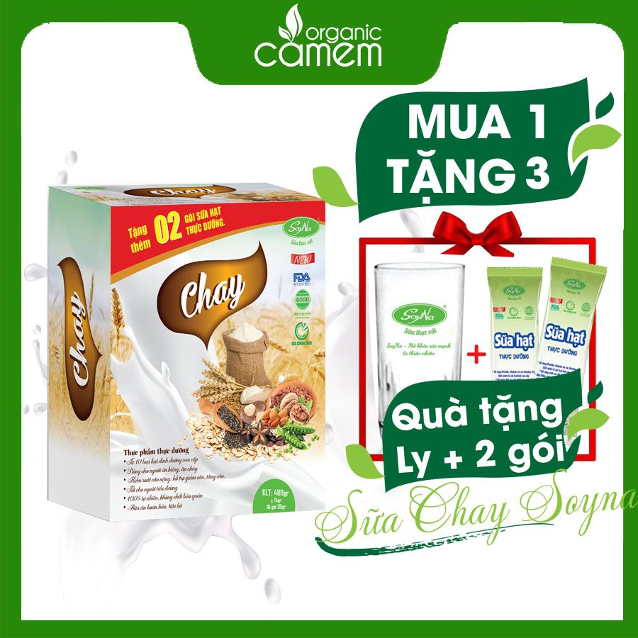  [MUA 1 TẶNG 1] Sữa chay soyna - Sữa chay cao cấp soyna - Sữa hạt cho người ăn chay - sữa thuần chay soyna 