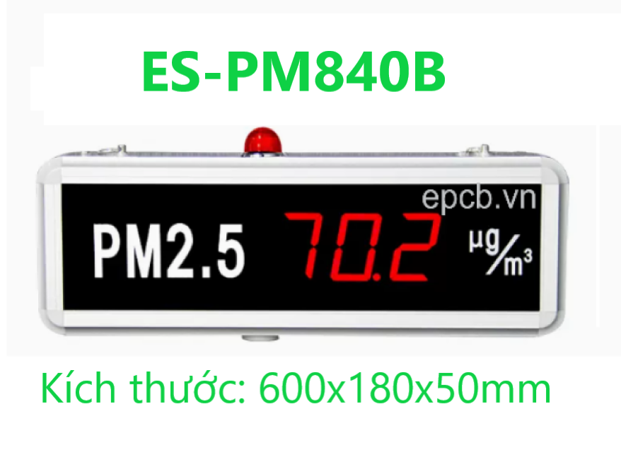 Đồng hồ Led đo chất lượng không khí tích hợp cảnh báo ES-PM818