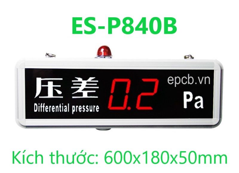 Đồng hồ Led đo áp suất tích hợp cảnh báo ES-P818