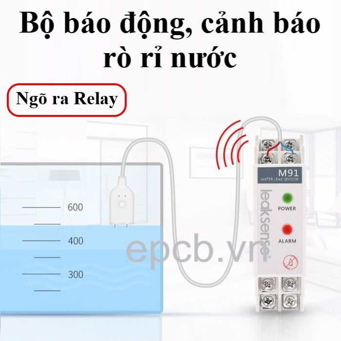 Bộ phát hiện, cảnh báo rò rỉ nước ES-WD-01 - Water Leak ( Ngõ ra Relay )