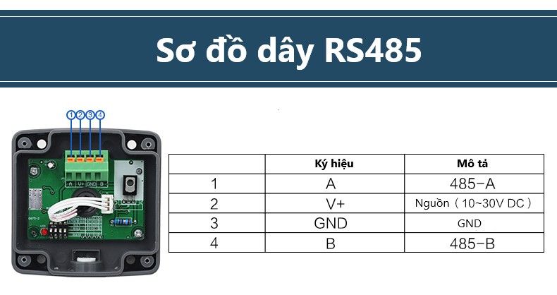 Cảm biến đo tốc độ gió trong đường ống ES-WS-01 (RS485 Modbus RTU)