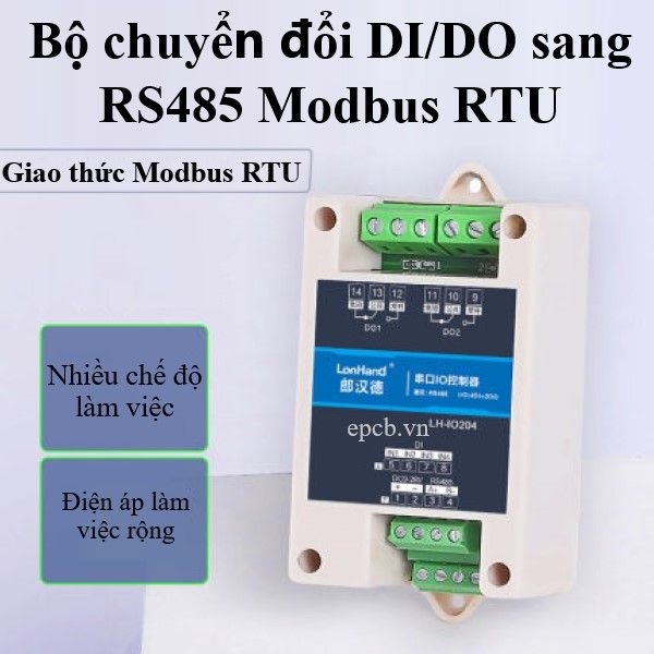 Bộ chuyển đổi AI/DI/DO sang RS485 Modbus RTU