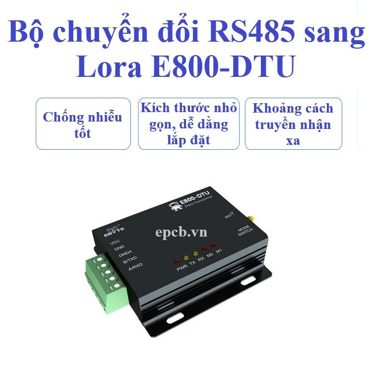 Bộ chuyển đổi RS485 sang Lora E800-DTU