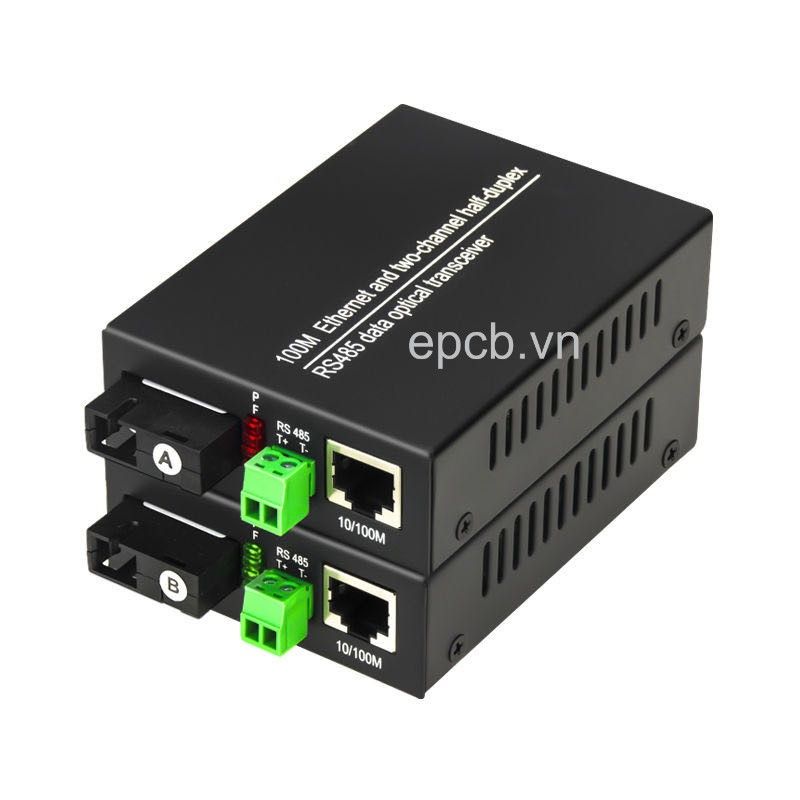 Bộ chuyển đổi RS485 sang Quang và Ethernet Model RS485-FIB-ETH-01