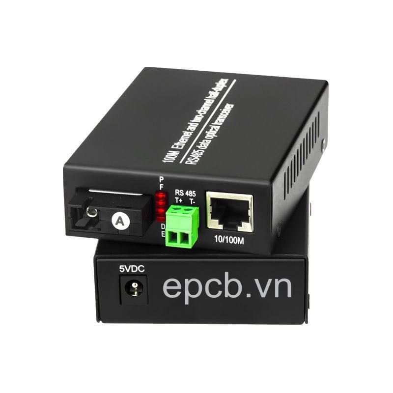 Bộ chuyển đổi RS485 sang Quang và Ethernet Model RS485-FIB-ETH-01