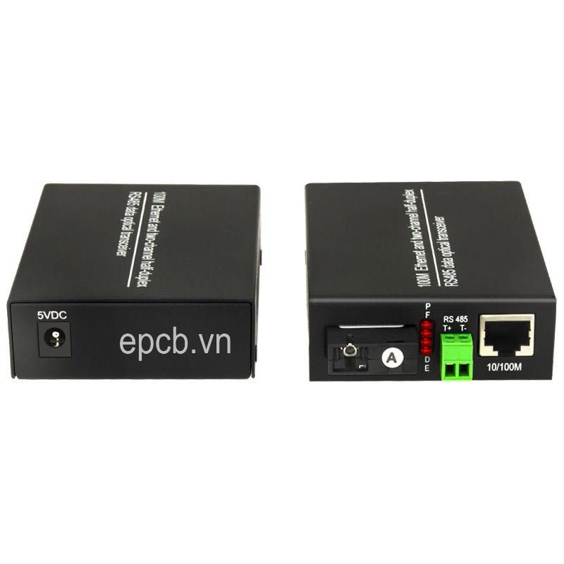 Bộ chuyển đổi RS485 sang Quang và Ethernet Model RS485-FIB-ETH-01