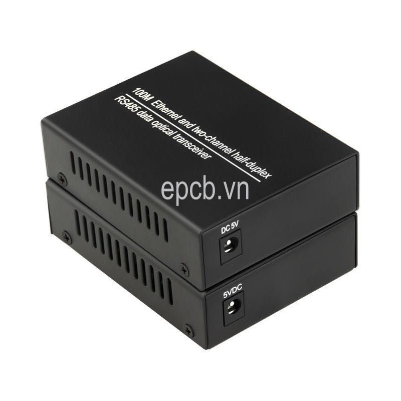 Bộ chuyển đổi RS485 sang Quang và Ethernet Model RS485-FIB-ETH-01