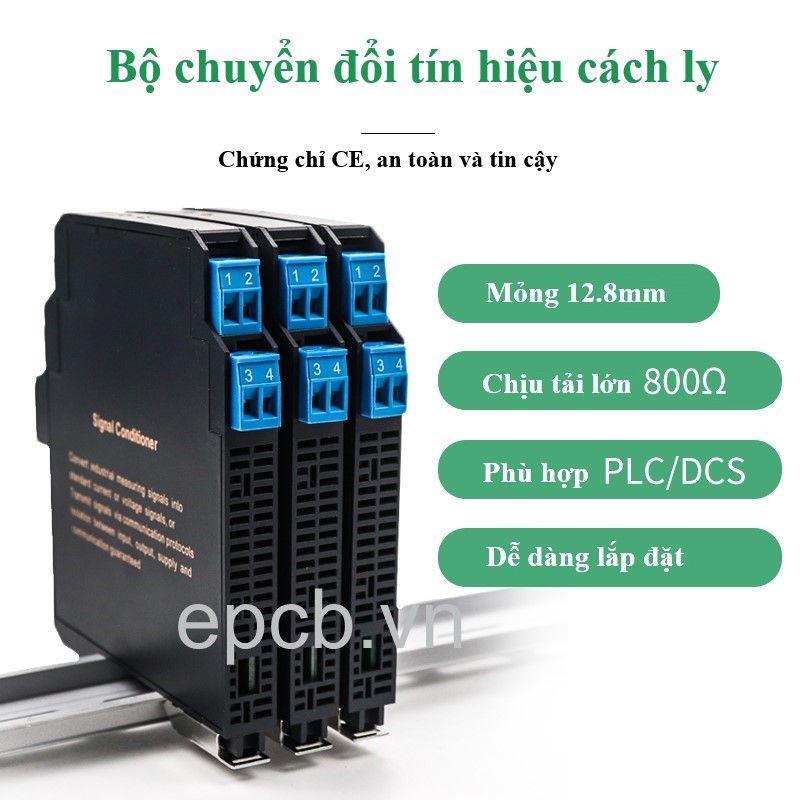 Bộ chuyển đổi cách ly tín hiệu 4-20mA | 0-5V | 0-10V 2 ngõ ra ( Isolate )