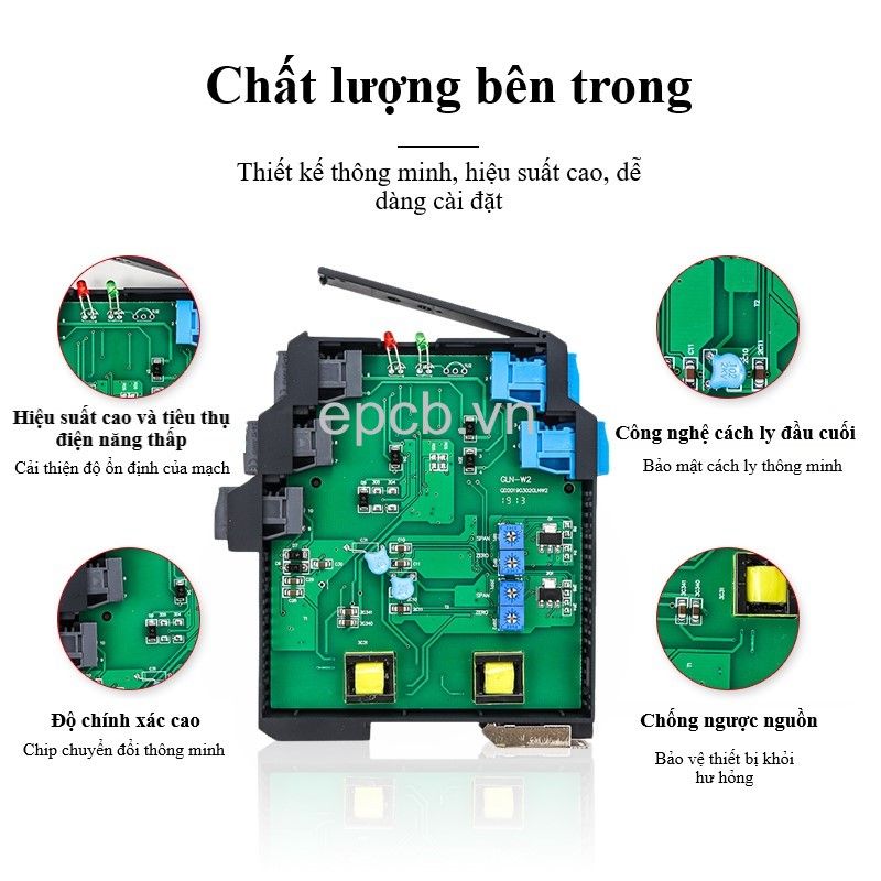 Bộ chuyển đổi cách ly tín hiệu 4-20mA | 0-5V | 0-10V 2 ngõ ra ( Isolate )