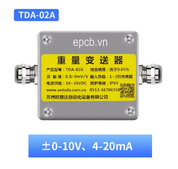 Bộ chuyển đổi tín hiệu loadcell sang 4-20mA TDA-02A