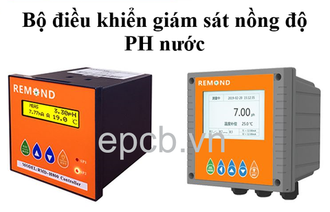 Bộ điều khiển giám sát nồng độ PH nước ES-PH-CONTROL-01 (RS485, 4-20mA, Relay, Alarm)