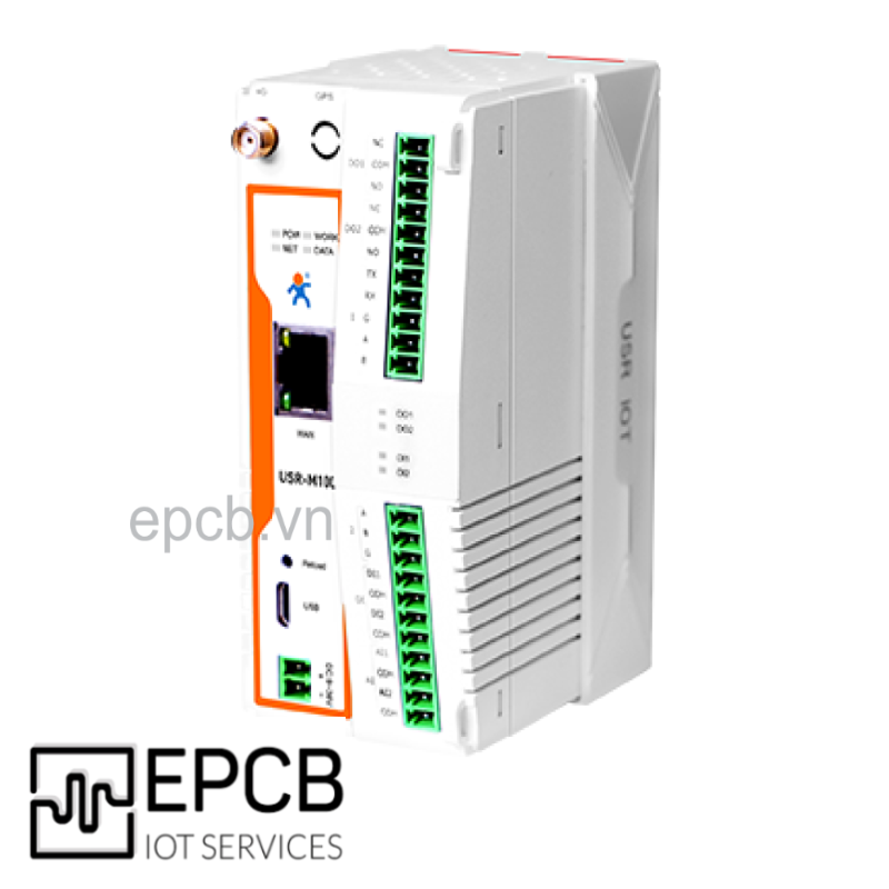 Bộ định tuyến công nghiệp router điều khiển IO Ethernet USR-M100