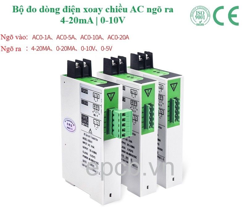 Bộ đo dòng điện xoay chiều AC ngõ ra 4-20mA | 0-10V BS4L