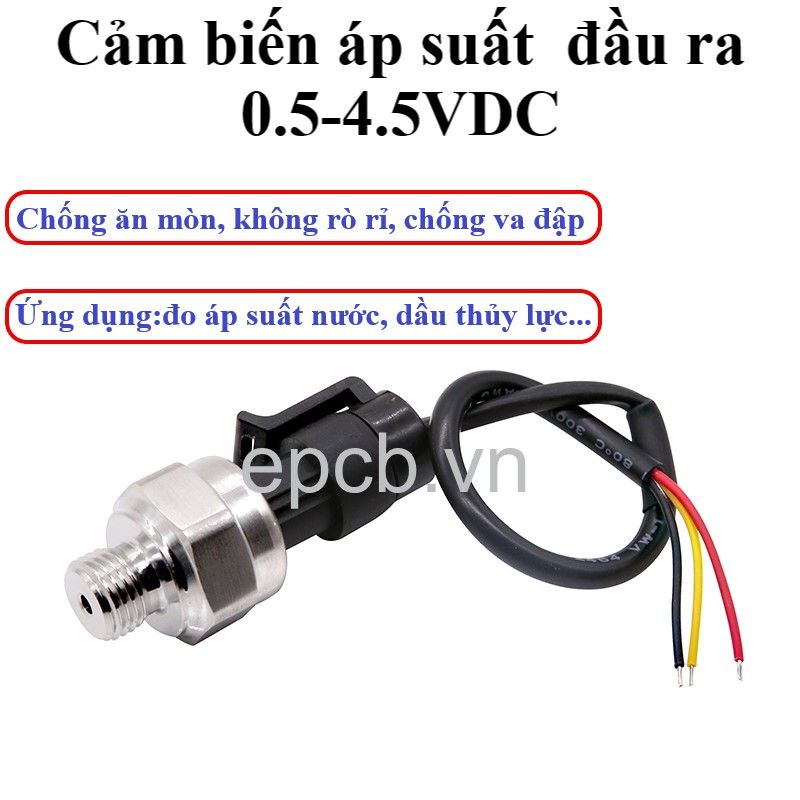 Cảm biến áp suất 0-1 MPa đầu ra 0.5-4.5VDC