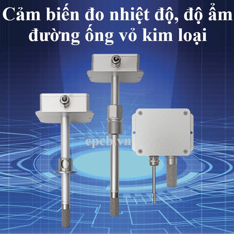 Cảm biến đo nhiệt độ, độ ẩm đường ống vỏ kim loại ES-FGTH-01