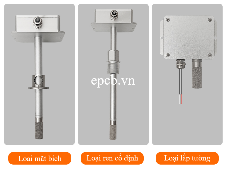 Cảm biến đo nhiệt độ, độ ẩm đường ống vỏ kim loại ES-FGTH-01