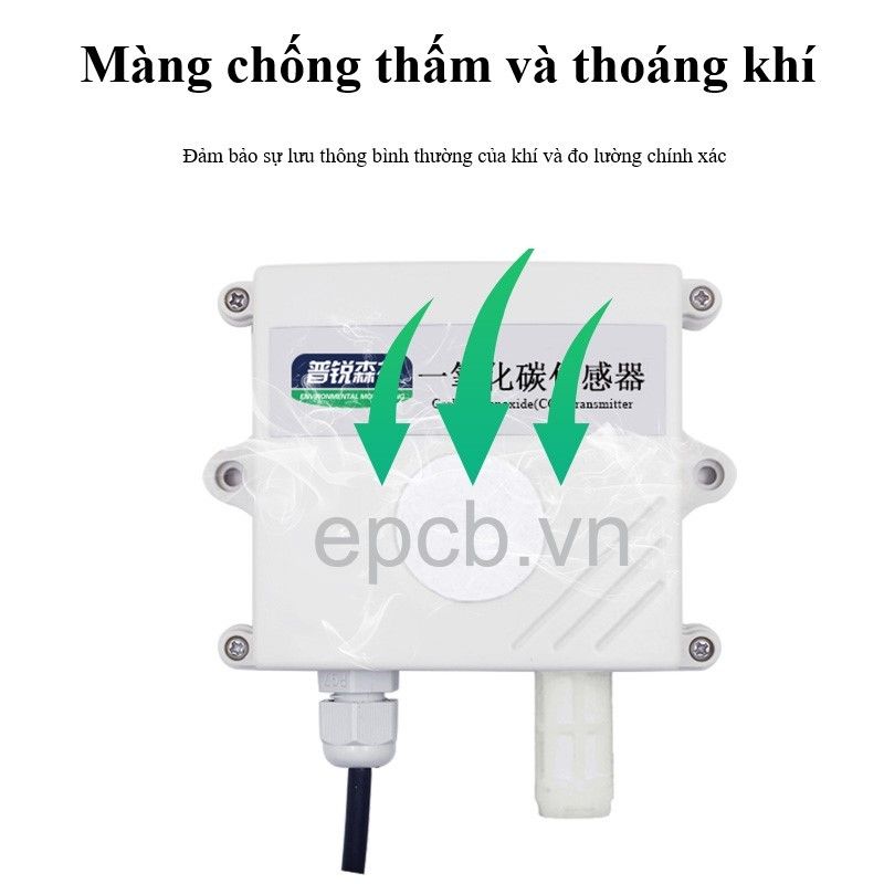 Cảm biến đo nồng độ khí carbon monoxide CO ES-CO-01 ( RS485 Modbus RTU )