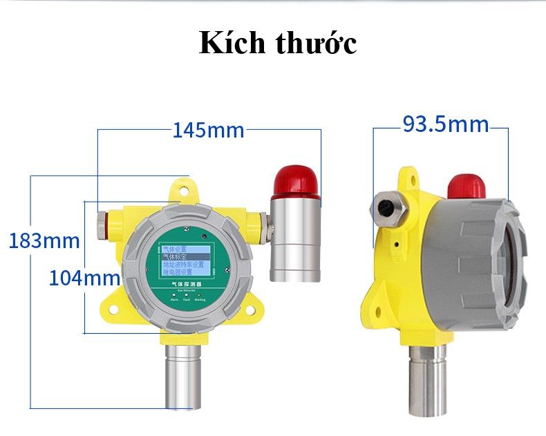 Cảm biến đo nồng độ khí H2S công nghiệp ES-H2S-01 ( RS485 Modbus RTU )