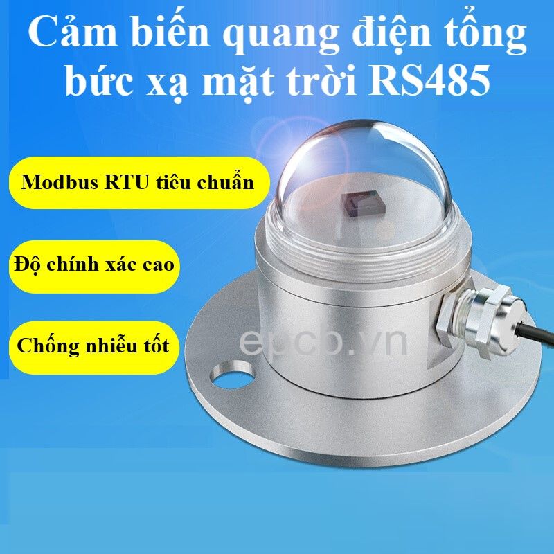 Cảm biến quang điện tổng bức xạ mặt trời RS485 ES-PR-300AL-RA