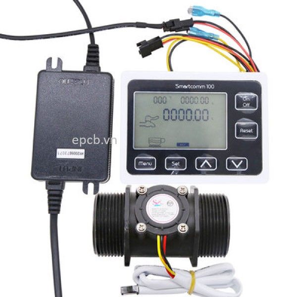 Đồng hồ báo động và kiểm soát lưu lượng nước Smartcomm100
