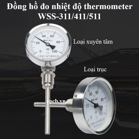 Đồng hồ đo nhiệt độ thermometer WSS-311/411/511