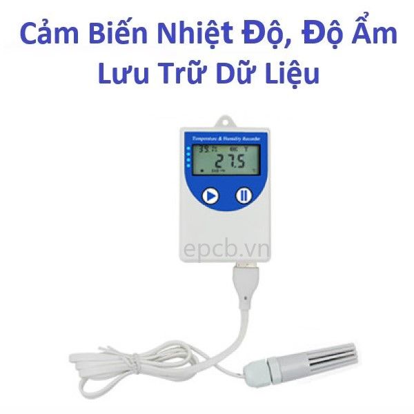 Đồng hồ hiển thị nhiệt độ, độ ẩm và lưu trữ dữ liệu EDL-TH02