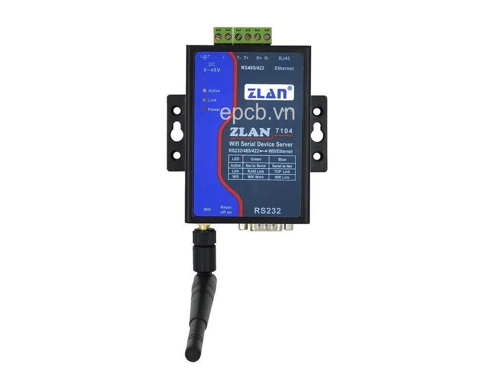 ZLAN7104 - Bộ chuyển đổi RS485/RS232/RS422 sang WIFI