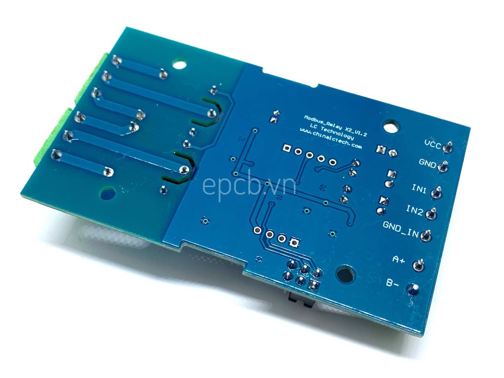 Mạch 2 Relay 2 Opto Giao Tiếp RS485 Modbus RTU kết nối PLC