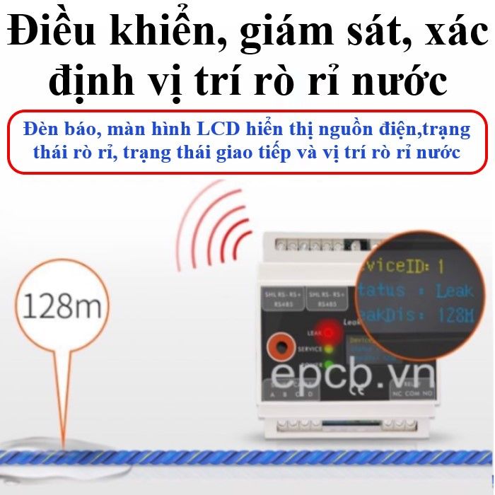 Bộ điều khiển, giám sát, xác định chính xác vị trí rò rỉ nước ES-WDC-04 ( Position Water Leak)